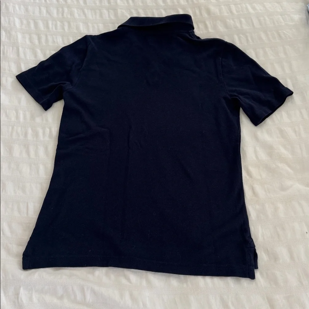 Crewcuts Navy Polo with Skull Crossbone Green Logo
